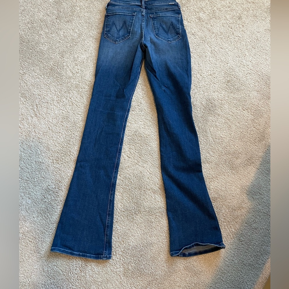 MOTHER Women's High-Rise Flare Jeans - Blue - Picture 6 of 9